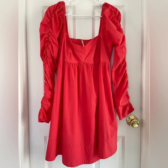 Free People Lindsay Rose Baby Doll Dress Size M - Picture 3 of 13